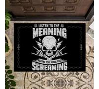 Felpudo Entrada casa Escucha el Significado Antes de juzgar el Felpudo de Calavera gritona.