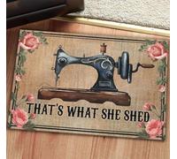 Felpudo Entrada casa Eso es lo Que Ella deshizo: Felpudo Floral para Interior y Exterior.