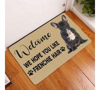 Felpudo Entrada casa Esperamos Que te guste el Felpudo de Bienvenida de fácil Limpieza para Perros con Pelo de Bulldog francés.