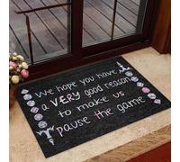 Felpudo Entrada casa Esperamos Que tengas una Muy Buena razón - Felpudo para Juegos de rol de Mesa