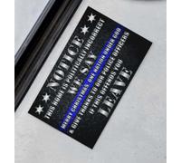 Felpudo Entrada casa Esta casa es políticamente Incorrecta. Decimos Feliz Navidad, Una Nación Bajo Dios y damos Gracias a Nuestra policía. Si Esto le ofende, váyase.