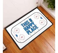 Felpudo Entrada casa Este es mi Lugar Feliz - Increíble Felpudo de Hockey