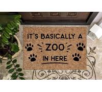 Felpudo Entrada casa Esto es prácticamente un zoológico. Felpudo Divertido para Interiores y Exteriores.