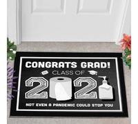 Felpudo Entrada casa ¡Felicidades, promoción de 2021! Ni una pandemia pudo detenerlos. (Fieltro Gracioso)