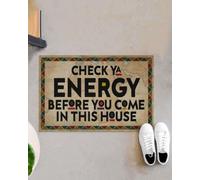 Felpudo Entrada casa Felpudo afroamericano: Comprueba tu energía Antes de Venir