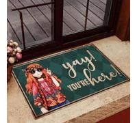 Felpudo Entrada casa Felpudo ¡Bien, estás aquí!