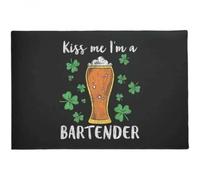 Felpudo Entrada casa Felpudo Bonito para Interior y Exterior: «Bésame, Soy Camarero».