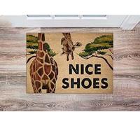 Felpudo Entrada casa Felpudo con Forma de Jirafa Divertida y Bonita
