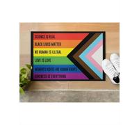 Felpudo Entrada casa Felpudo con la Bandera del Orgullo La Ciencia es Real - Regalo para Amigos y Familiares