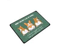 Felpudo Entrada casa Felpudo con la Frase El Dinero Puede Comprar Muchas Cosas de Corgi