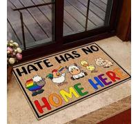 Felpudo Entrada casa Felpudo con la Frase El Odio a los Animales de Granja LGBT no Tiene Cabida aquí.
