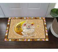 Felpudo Entrada casa Felpudo con la Frase Te Quiero hasta la Luna y de Vuelta