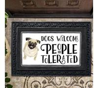 Felpudo Entrada casa Felpudo con la Leyenda Se admiten Perros, se toleran Personas