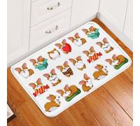 Felpudo Entrada casa Felpudo con un Adorable Corgi