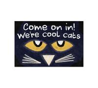 Felpudo Entrada casa Felpudo de Aula «¡Pasen, Somos los Gatos más Guays!»