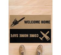 Felpudo Entrada casa Felpudo de Bienvenida a casa para Sawyer. Bienvenido a casa Sano y Salvo. Ideal para Interiores y Exteriores Sawyer.