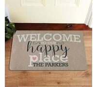 Felpudo Entrada casa Felpudo de Bienvenida a Nuestro Lugar Feliz