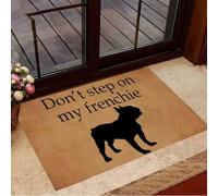 Felpudo Entrada casa Felpudo de Bienvenida de fácil Limpieza No pises a mi Bulldog francés