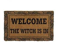 Felpudo Entrada casa Felpudo de Bienvenida de Halloween: La Bruja está aquí