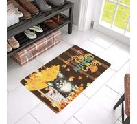 Felpudo Entrada casa Felpudo de Bienvenida fácil de Limpiar con diseño de Hojas Que Caen (Perro Chihuahua)