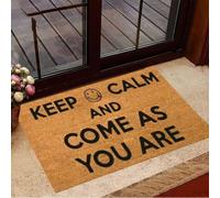 Felpudo Entrada casa Felpudo de Bienvenida, Mantén la Calma y Ven como Eres, Felpudo Divertido para la Entrada