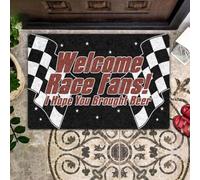 Felpudo Entrada casa Felpudo de Bienvenida para Aficionados a Las Carreras, espero Que hayas traído Cerveza de Regalo