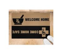 Felpudo Entrada casa Felpudo de Bienvenida para farmacéuticos. Regresa a casa Sano y Salvo.