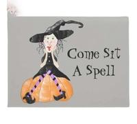 Felpudo Entrada casa Felpudo de Bruja de Halloween Ven a sentarte un Hechizo