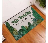 Felpudo Entrada casa Felpudo de Cactus: Prohibida la Entrada a Idiotas