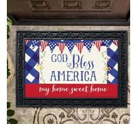 Felpudo Entrada casa Felpudo de Dios Bendiga a América