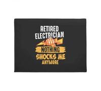 Felpudo Entrada casa Felpudo de Electricista Jubilado: Ya Nada me sorprende