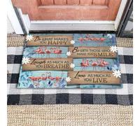 Felpudo Entrada casa Felpudo de Flamenco: Haz lo Que te Haga Feliz