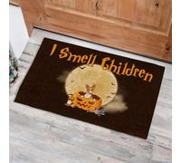 Felpudo Entrada casa Felpudo de Halloween con el Mensaje Huelo a niños por la Igualdad