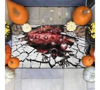 Felpudo Entrada casa Felpudo de Halloween del Diablo del Infierno