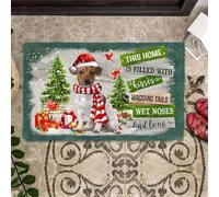 Felpudo Entrada casa Felpudo de Jack Russell Terrier: Esta casa está Llena de Besos