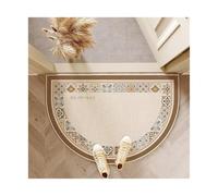 Felpudo Entrada Casa Felpudo de línea semicircular, antideslizante, for puerta entrada interior y exterior, decoración del hogar, alfombra for sala estar para Exterior(Color06,50x80cm 20x31inch)