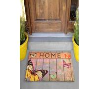 Felpudo Entrada casa Felpudo de Mariposa No Hay Lugar como el hogar