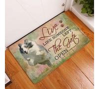 Felpudo Entrada casa Felpudo de Perro Pastor de Shetland para Interiores y Exteriores: Vive como si Alguien hubiera dejado la Puerta Abierta.