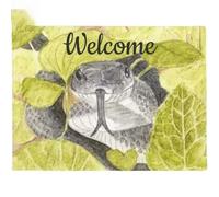 Felpudo Entrada casa Felpudo de Serpiente Rata Negra