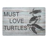 Felpudo Entrada casa Felpudo de Tortuga, ¡Hay Que amar a Las Tortugas! - Tortuga