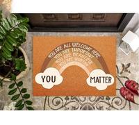 Felpudo Entrada casa Felpudo del Aula: Todos Son bienvenidos aquí