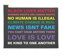 Felpudo Entrada casa Felpudo del Orgullo por la Igualdad y el Color de la Vida Negra