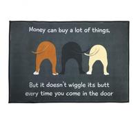 Felpudo Entrada casa Felpudo Divertido con diseño de Perro Que se Mueve, Ideal para Interiores y Exteriores Amantes de Las Mascotas.