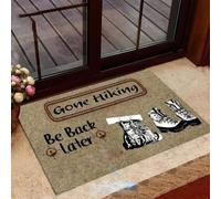 Felpudo Entrada casa Felpudo Divertido con el Mensaje Me FUI de excursión