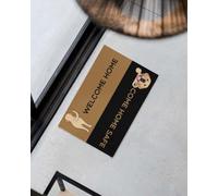 Felpudo Entrada casa Felpudo Divertido de Golden Retriever: Bienvenido a casa, vuelve Sano y Salvo