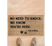 Felpudo Entrada casa Felpudo Divertido: No Hace Falta Llamar a la Puerta.