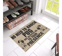 Felpudo Entrada casa Felpudo Divertido para Interiores y Exteriores: No Hace Falta Llamar