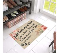 Felpudo Entrada casa Felpudo Divertido para Interiores y Exteriores: ¡No Hace Falta Llamar ni involucrar a los Perros!