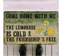 Felpudo Entrada casa Felpudo Divertido Vintage para Interiores y Exteriores: Ven a casa Conmigo, Limonada