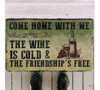 Felpudo Entrada casa Felpudo Divertido Vintage Ven a casa Conmigo - Regalo de cumpleaños para Amigos y Familiares